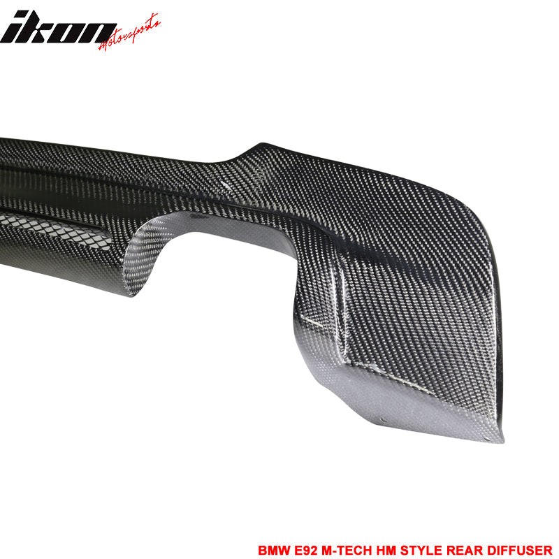 Fits 07-13 BMW 3-Series E92 MSport HM Rear Bumper Diffuser CF CF