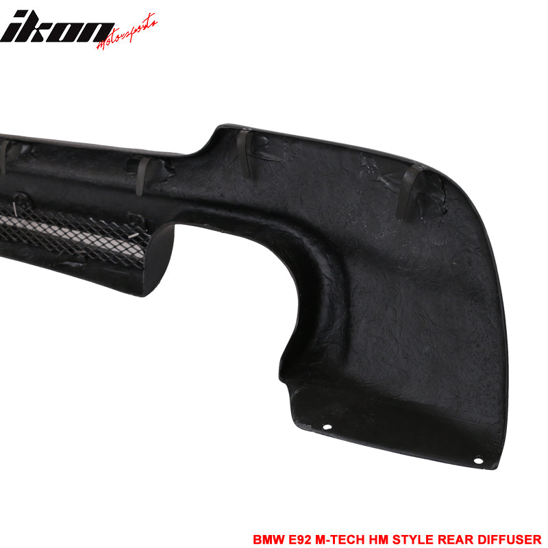 Fits 07-13 BMW 3-Series E92 MSport HM Rear Bumper Diffuser CF CF