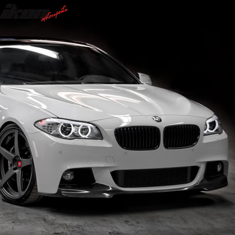2011-2016 BMW F10 M-Tech M-Sport V Front Bumper Lip Carbon Fiber CF