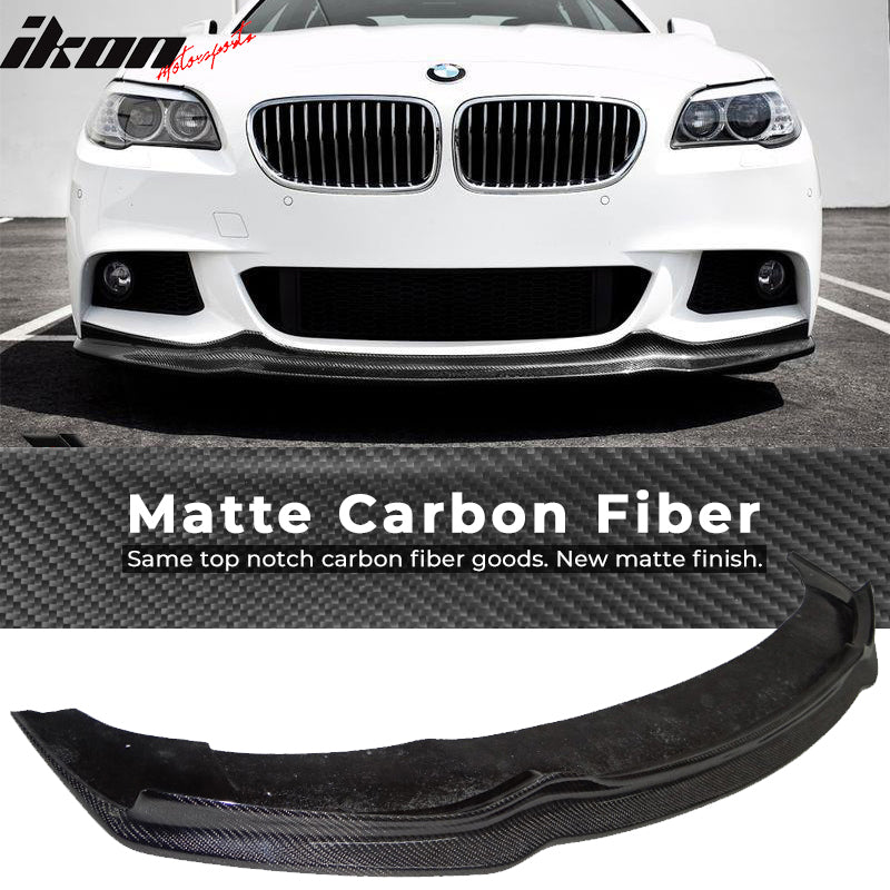 2011-2016 BMW F10 M-Tech M Sport AK Front Bumper Lip Carbon Fiber CF