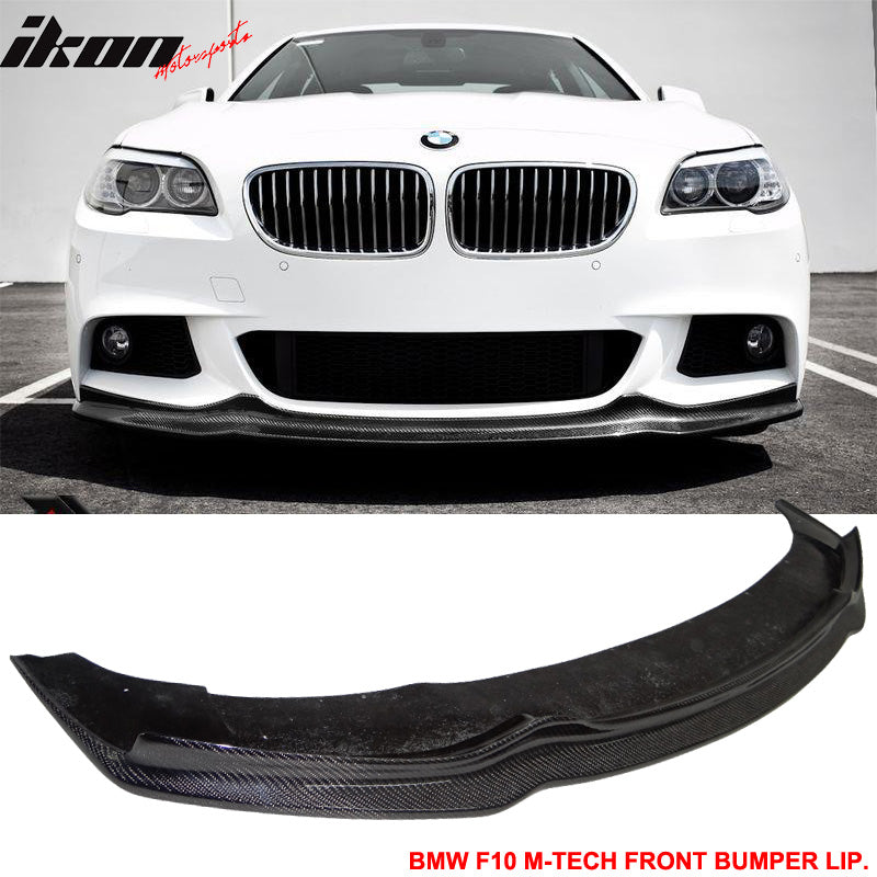 2011-2016 BMW F10 M-Tech M Sport AK Front Bumper Lip Carbon Fiber CF