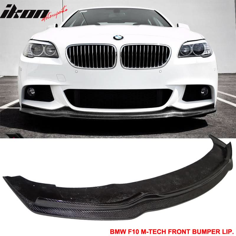 2011-2016 BMW F10 M-Tech M Sport AK Front Bumper Lip Carbon Fiber CF