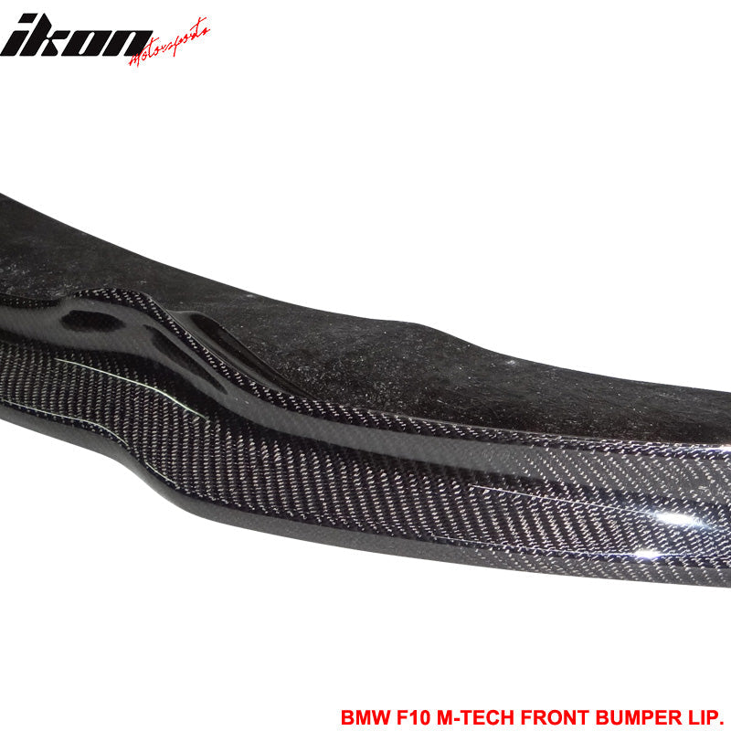 2011-2016 BMW F10 M-Tech M Sport AK Front Bumper Lip Carbon Fiber CF