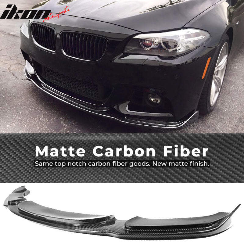 2011-2016 BMW F10 M Sport HM Front Bumper Lip Spoiler Carbon Fiber CF