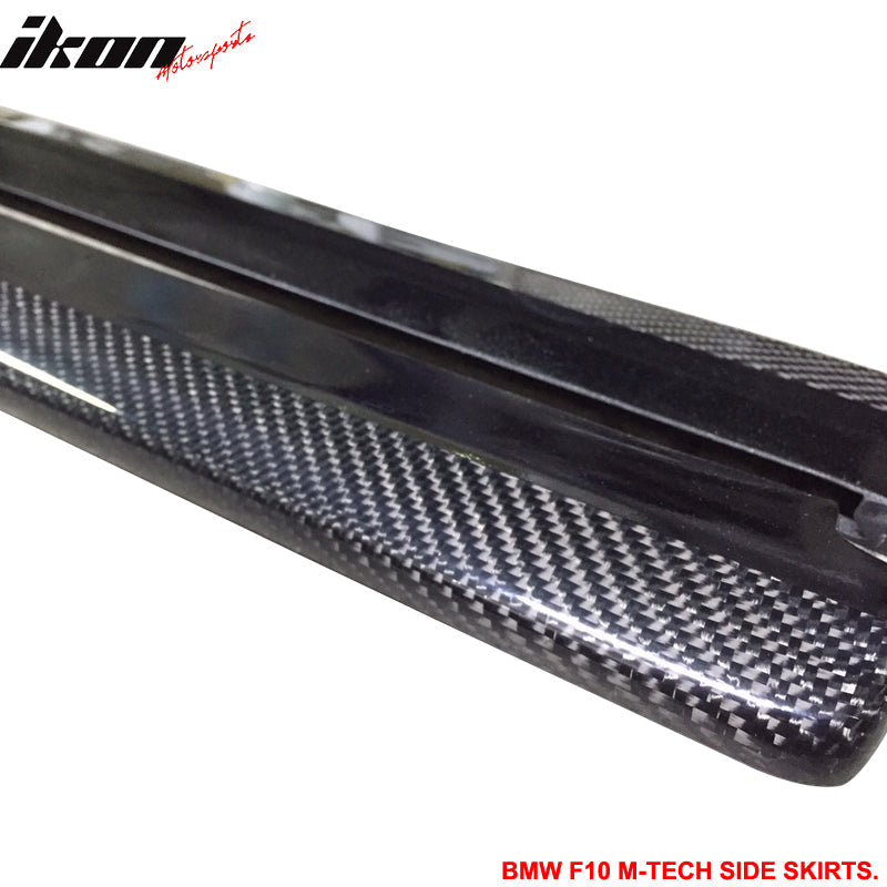 2011-2016 BMW F10 5-Series MT M Sport DP Side Skirts Carbon Fiber CF