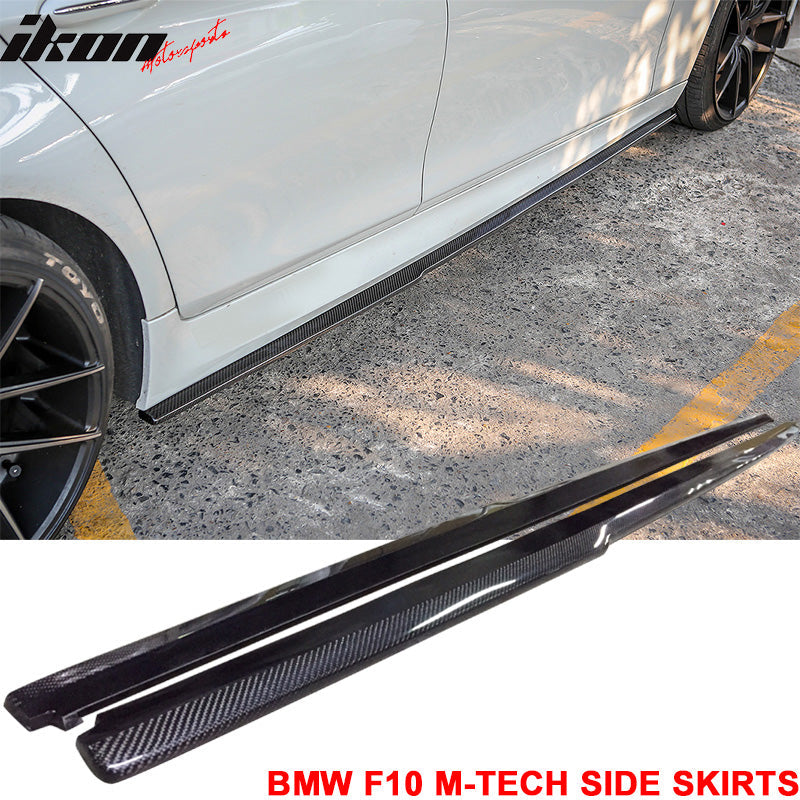 2011-2016 BMW F10 5-Series MT M Sport DP Side Skirts Carbon Fiber CF