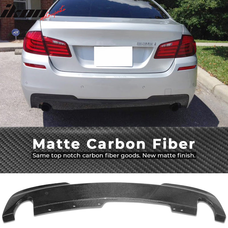 2011-2016 BMW F10 535 M Sport OE Rear Bumper Diffuser Carbon Fiber CF