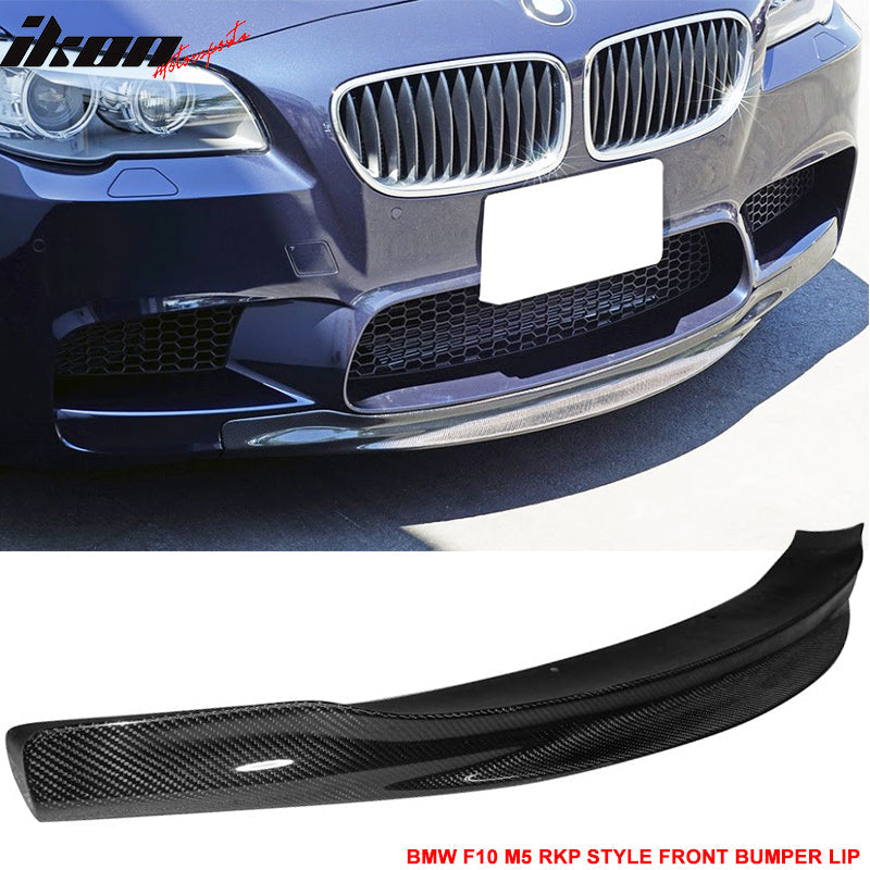 2012-2016 BMW F10 5-Series M5 RKP Front Bumper Lip Carbon Fiber CF