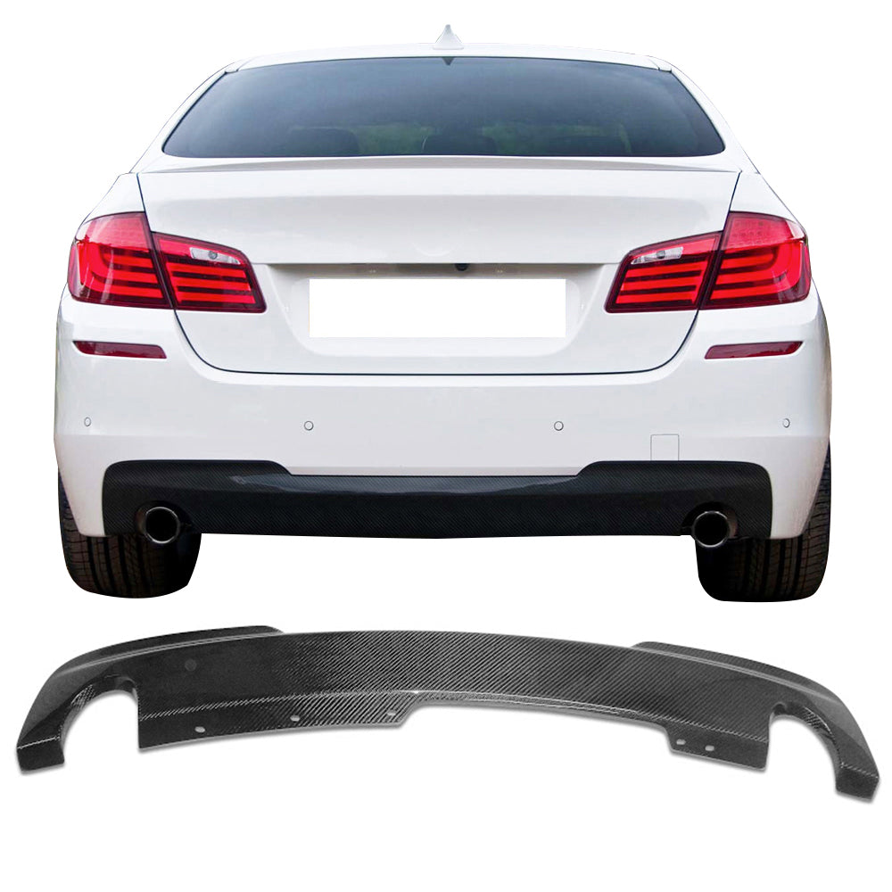 2011-2016 BMW F10 535 M Sport OE Rear Bumper Diffuser Carbon Fiber CF