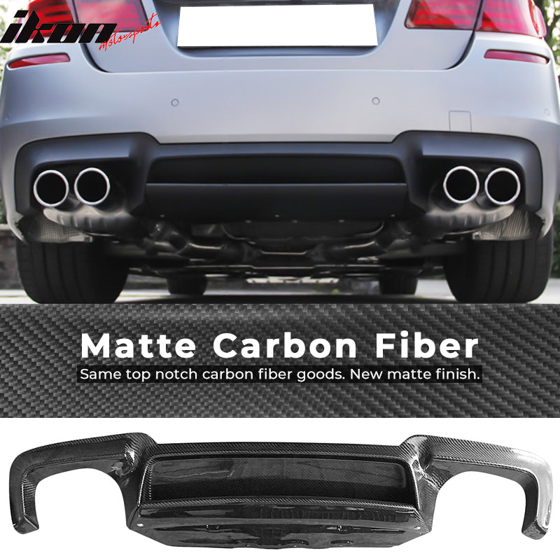 2012-2016 BMW F10 M5 RZ Style Rear Bumper Lip Diffuser Carbon Fiber CF