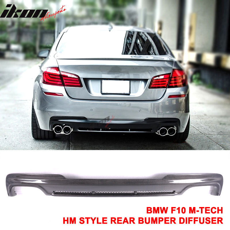 2011-2016 BMW F10 F11 MT M Sport HM Rear Bumper Diffuser Carbon Fiber