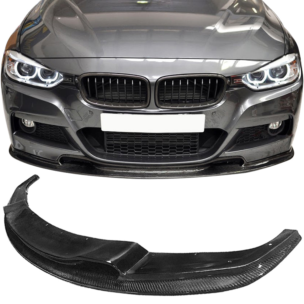 2012-2018 BMW F30 F31 M-Tech M-Sport VR Front Bumper Lip Carbon Fiber