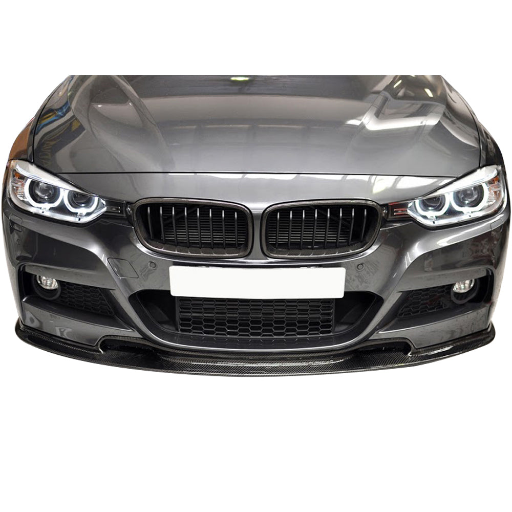 2012-2018 BMW F30 F31 M-Tech M-Sport VR Front Bumper Lip Carbon Fiber