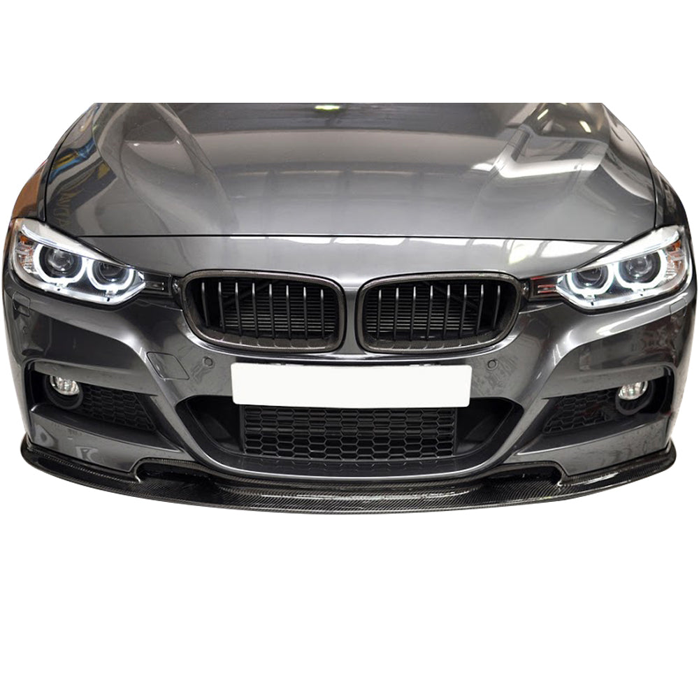 2012-2018 BMW F30 F31 M-Tech M-Sport VR Front Bumper Lip Carbon Fiber