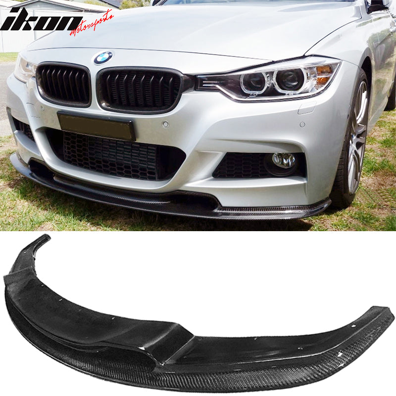 2012-2018 BMW F30 F31 M-Tech M-Sport VR Front Bumper Lip Carbon Fiber