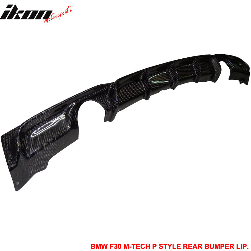 2012-2018 F30 335 Dual Exhaust M Sport P Rear Diffuser Carbon Fiber CF