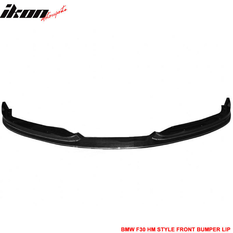 2012-2015 BMW F30 3-Series HM Style Front Bumper Lip Carbon Fiber CF