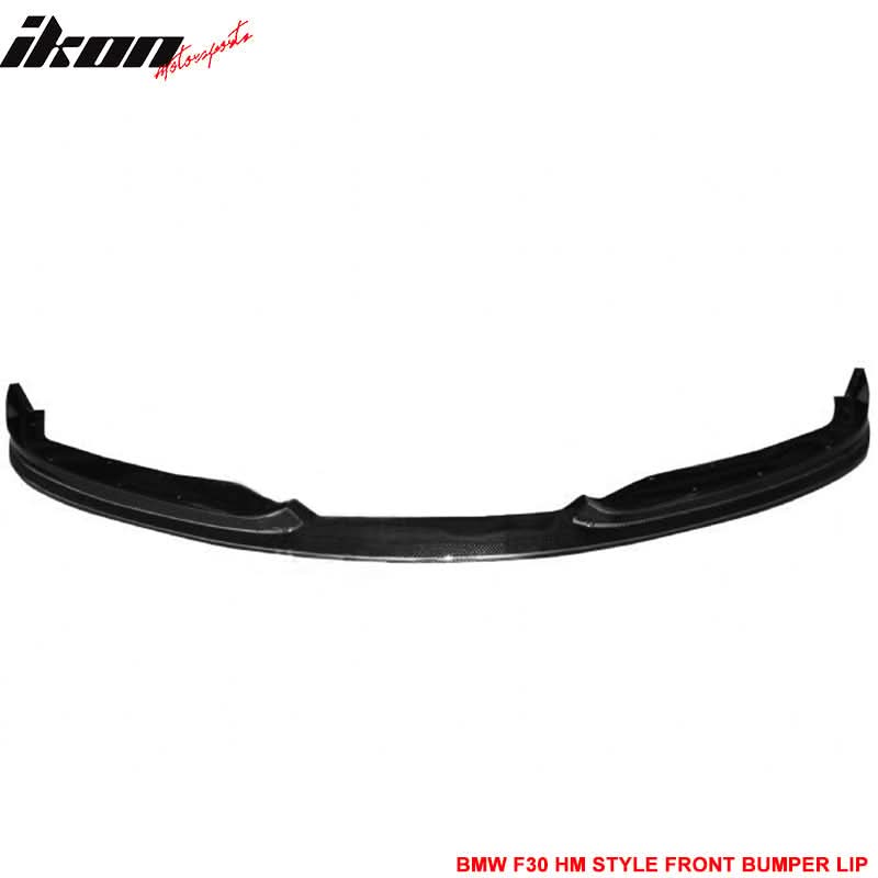 2012-2015 BMW F30 3-Series HM Style Front Bumper Lip Carbon Fiber CF