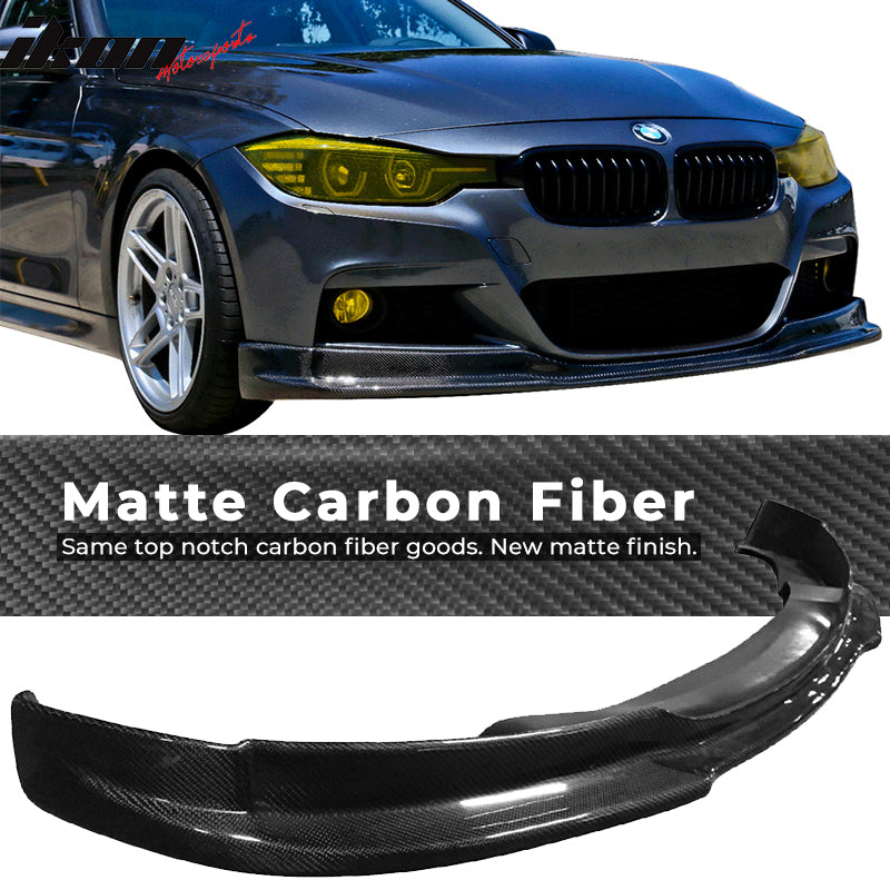 2012-2018 BMW F30 F31 M-Tech M Sport DP III Front Bumper Lip Carbon Fi