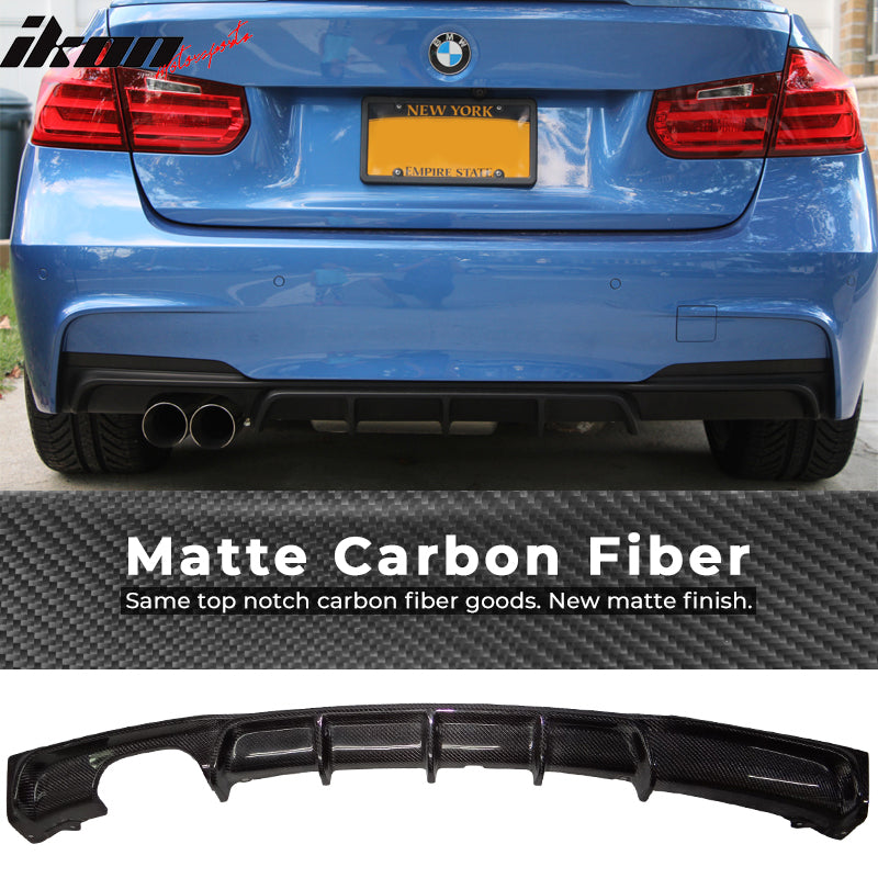 2012-2018 BMW F30 M-Tech M Sport DP Rear Lip Diffuser Carbon Fiber CF