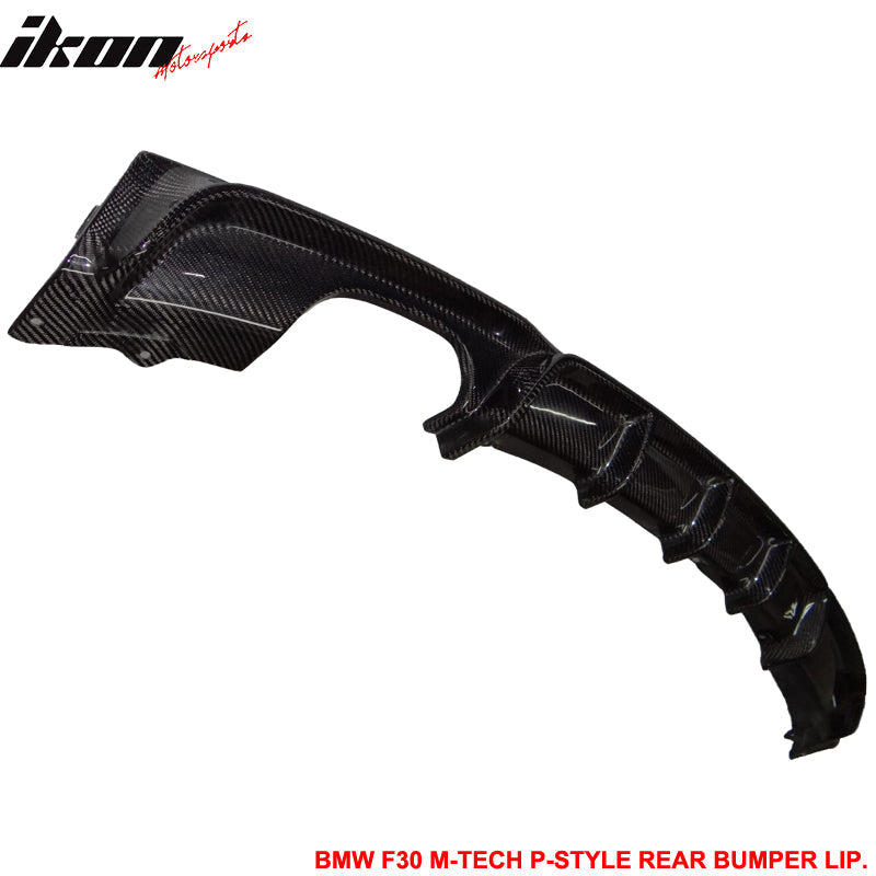 2012-2018 BMW F30 M-Tech M Sport DP Rear Lip Diffuser Carbon Fiber CF
