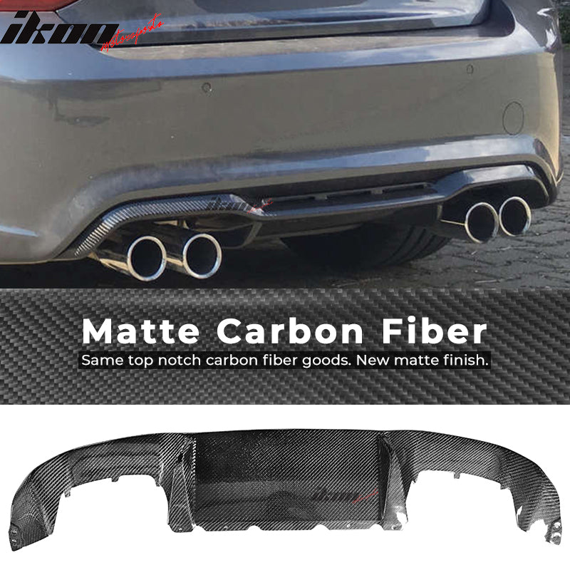 2016-2017 BMW M2 F87 OE Style Rear Bumper Lip Diffuser Carbon Fiber CF