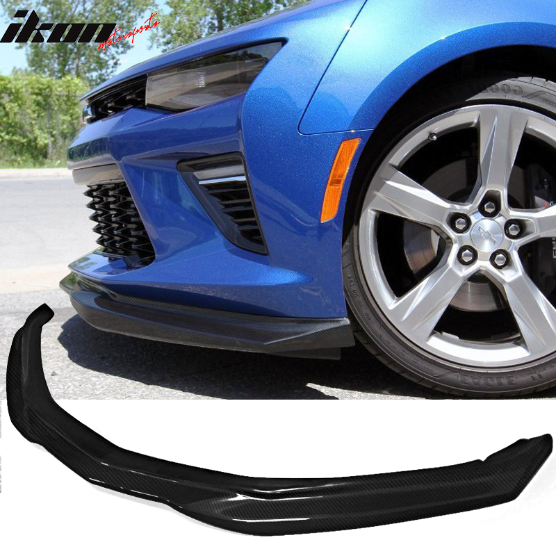 2016-2018 Chevy Camaro V8 T6 Style Front Bumper Lip Carbon Fiber CF