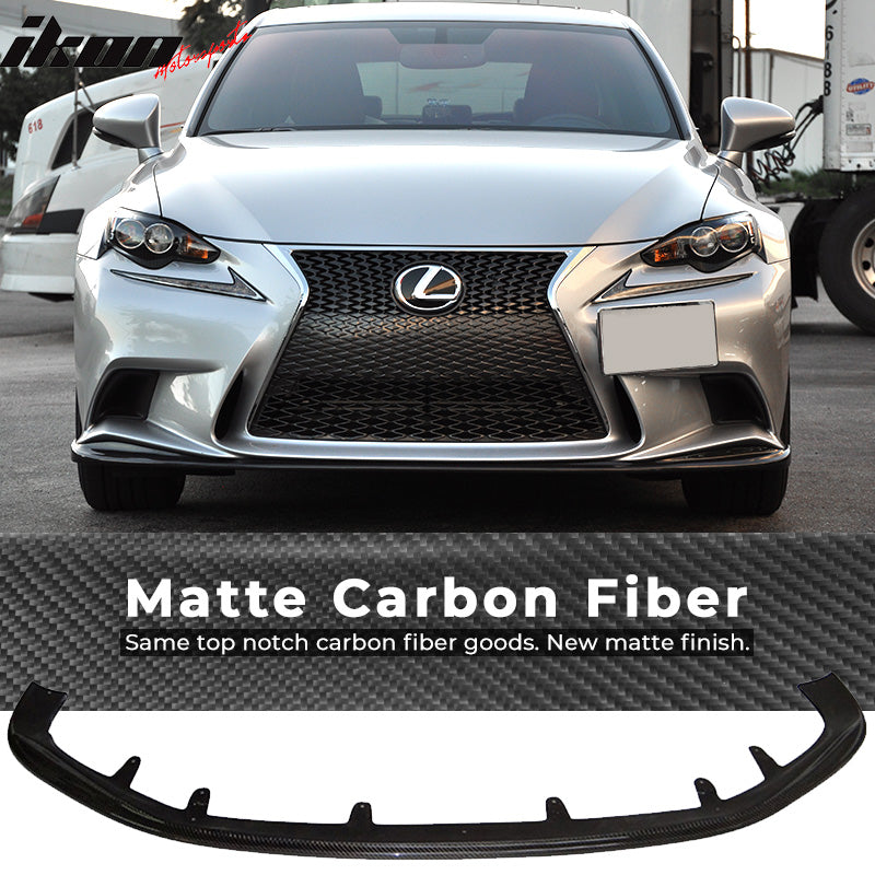 2014-2016 Lexus IS250 IS350 F-Sport SK Front Bumper Lip Carbon Fiber