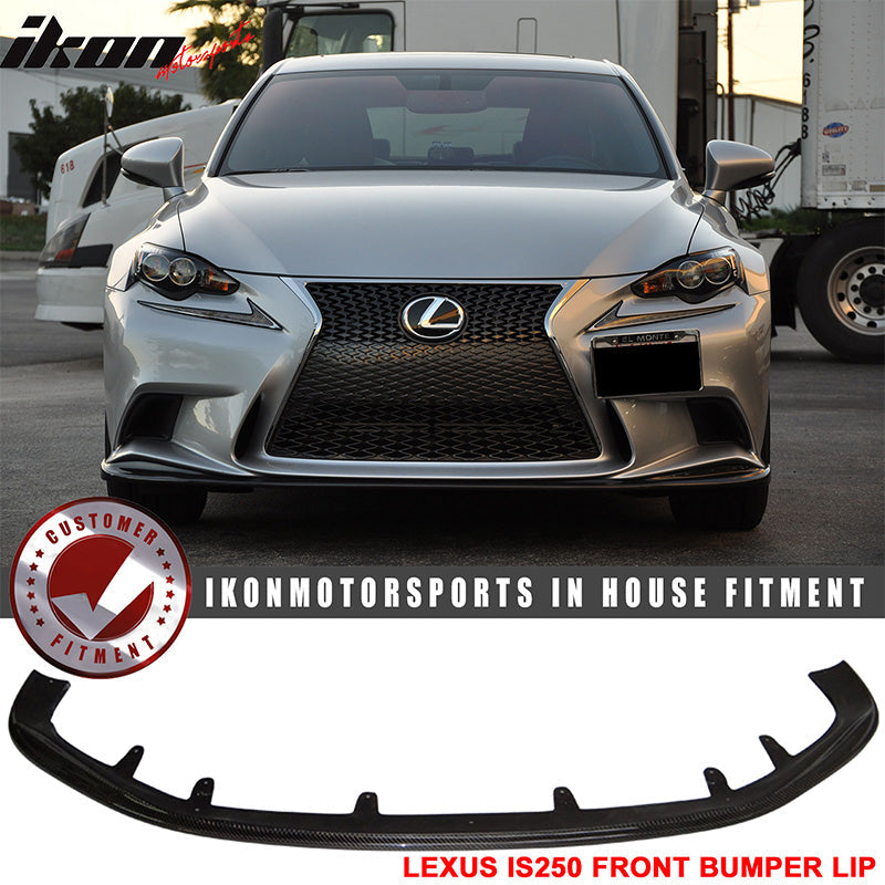 2014-2016 Lexus IS250 IS350 F-Sport SK Front Bumper Lip Carbon Fiber