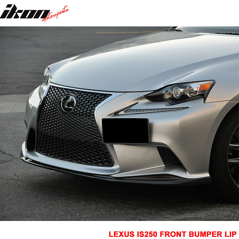 2014-2016 Lexus IS250 IS350 F-Sport SK Front Bumper Lip Carbon Fiber