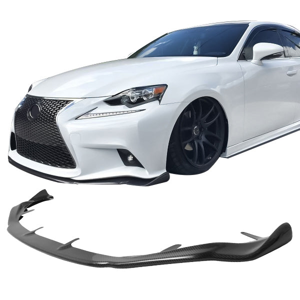 2014-2016 Lexus IS250 IS350 F Sport AG Front Bumper Lip Carbon Fiber