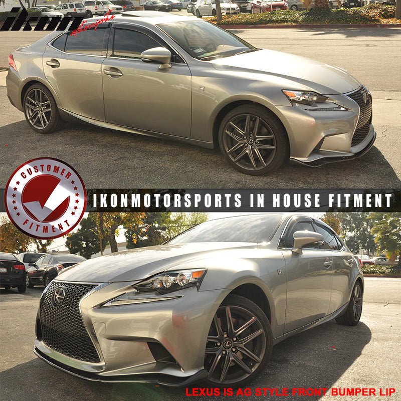 2014-2016 Lexus IS250 IS350 F Sport AG Front Bumper Lip Carbon Fiber