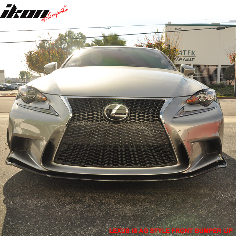 2014-2016 Lexus IS250 IS350 F Sport AG Front Bumper Lip Carbon Fiber