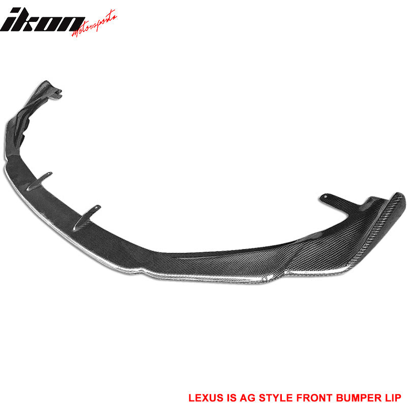 2014-2016 Lexus IS250 IS350 F Sport AG Front Bumper Lip Carbon Fiber