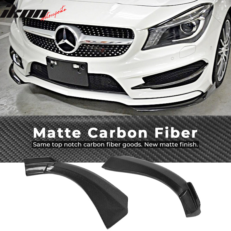 2014-2016 Benz C117 Sports AMG PH Front Lip Splitters Carbon Fiber CF