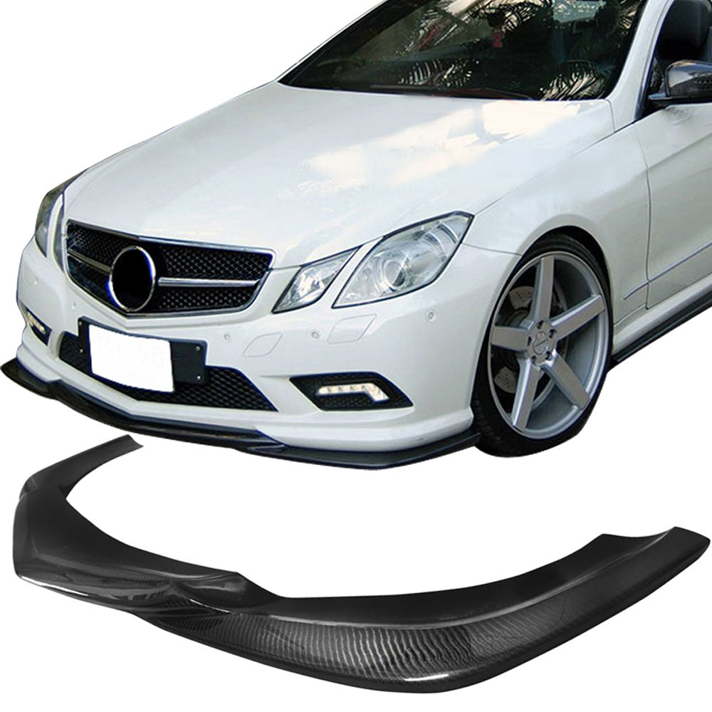 2009-2013 Benz W207 GH Style Front Bumper Lip Carbon Fiber