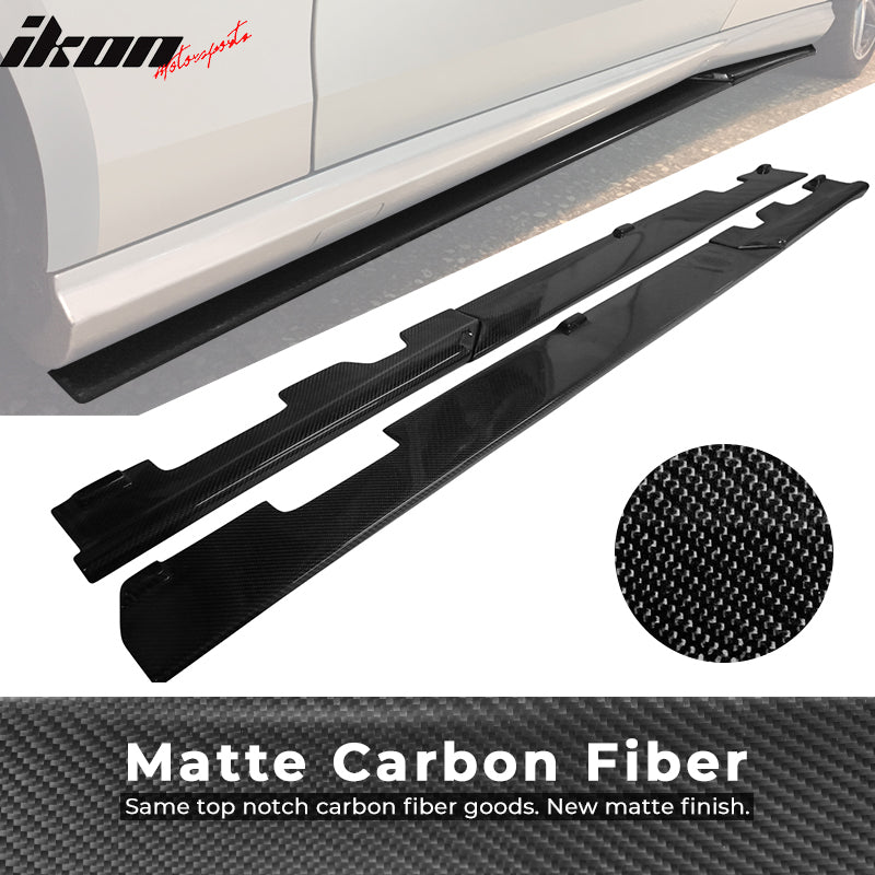 2010-2013 Benz W212 Sedan RZ Style Side Skirts Carbon Fiber