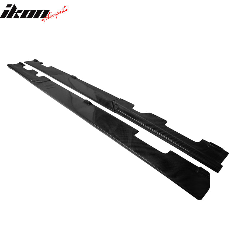 2010-2013 Benz W212 Sedan RZ Style Side Skirts Carbon Fiber