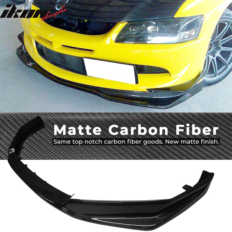 2003-2005 Mitsubishi Evolution EVO VR Style Front Lip Carbon Fiber