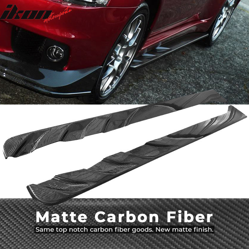 2008-2016 Mitsubishi Lancer EVO X Jun Style Side Skirts Carbon Fiber