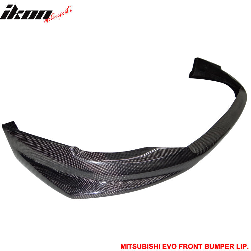 2008-2015 Mitsubishi Lancer EVO X VR Style Front Lip Carbon Fiber