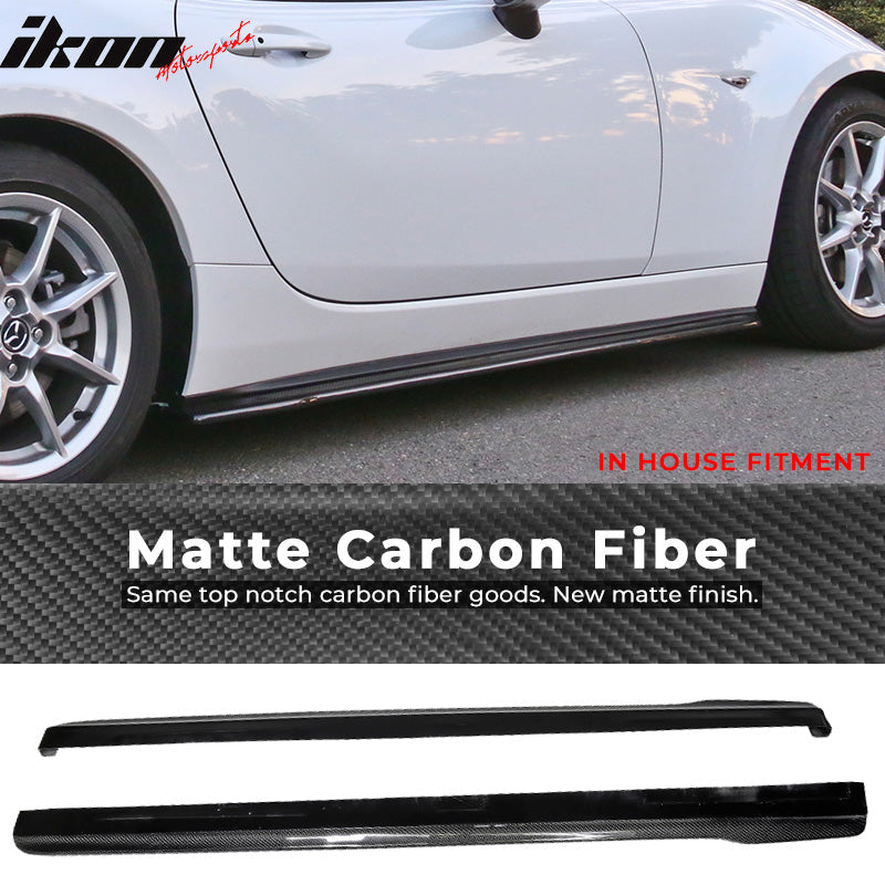 2016-2020 Mazda MX5 Miata CS Style Side Skirts Carbon Fiber