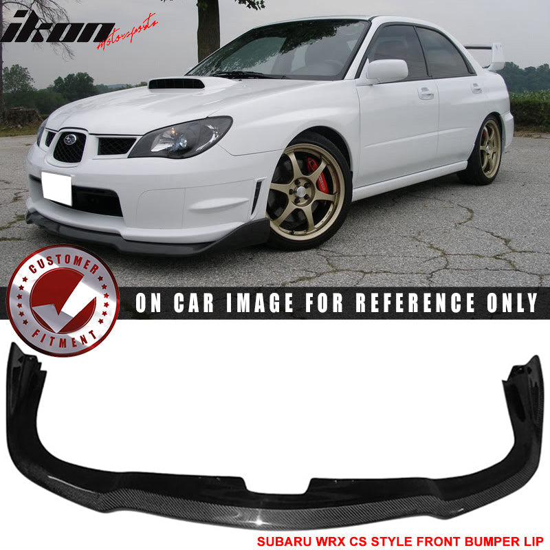 2006-2007 Subaru Impreza WRX STI CS Style Front Lip Carbon Fiber