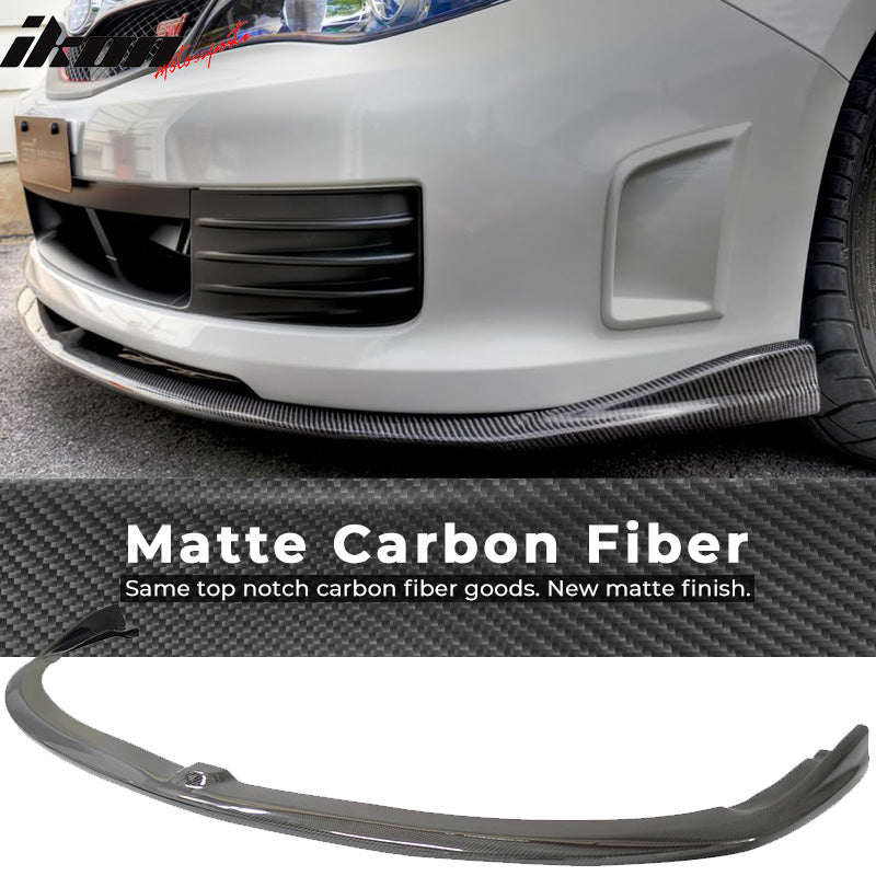 2008-2010 Subaru WRX STI CS Style Front Bumper Lip Carbon Fiber