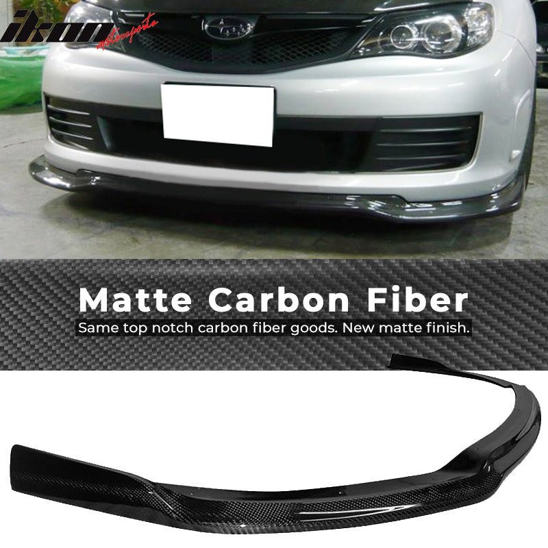 2008-2010 Subaru Impreza WRX STI VR Style Front Lip Carbon Fiber