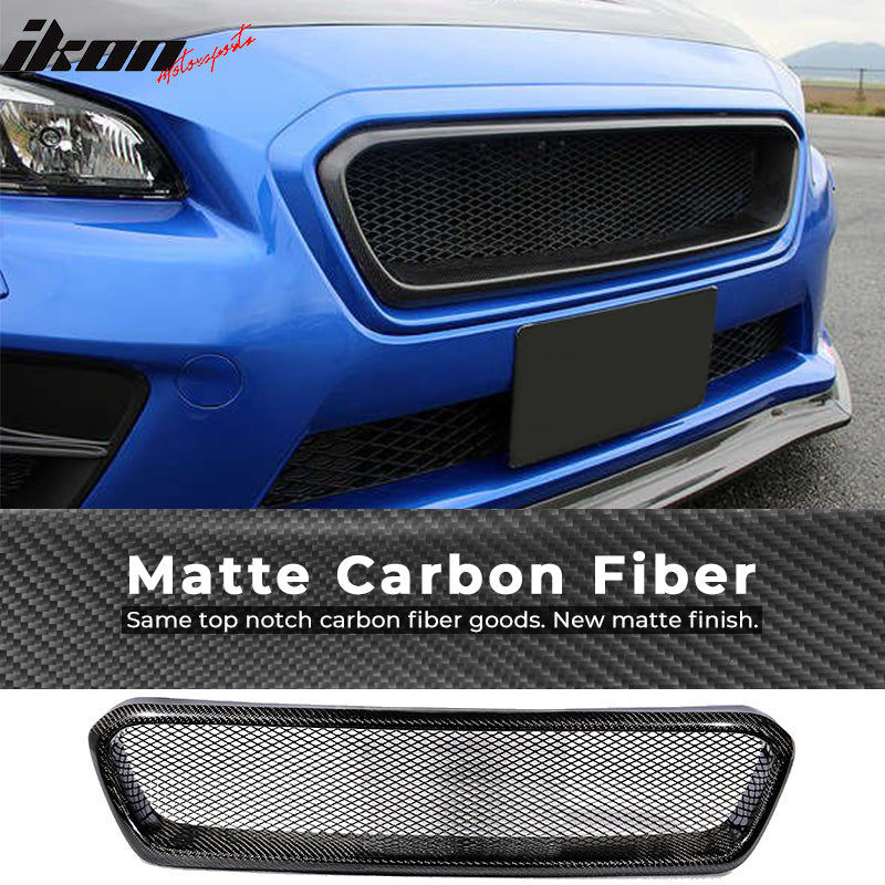 2015-2017 Subaru WRX STI CS Style Front Bumper Grille Carbon Fiber