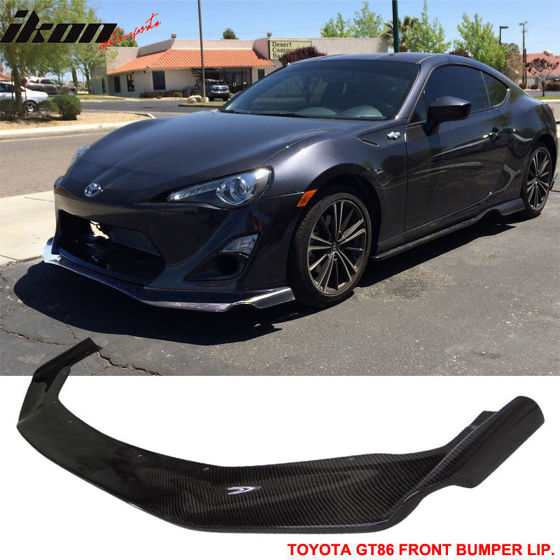 2013-2016 Scion FRS GT86 G Style Front Bumper Lip Carbon Fiber