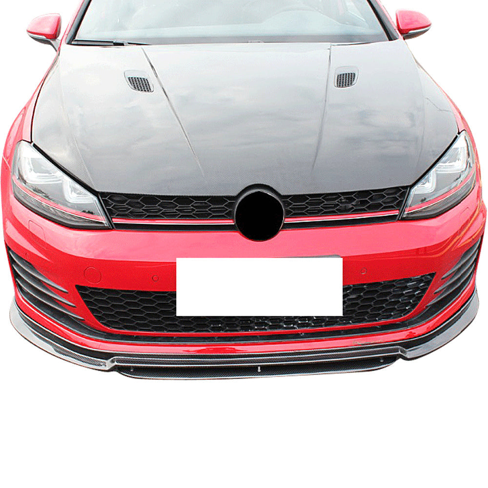 2015-2017 Volkswagen GTI MK7 RZ Style Front Bumper Lip Carbon Fiber