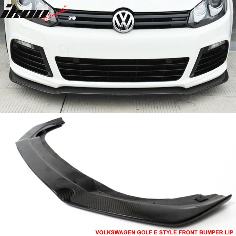 2010-2014 Volkswagen Golf 6 R20 DP Style Front Lip Carbon Fiber