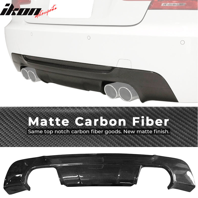 2007-2013 BMW E92 M-Tech M Sport 3D Rear Lip Diffuser Carbon Fiber